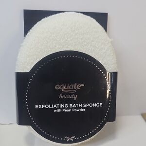 Equate (4) #0012‎ Exfoliating Bath Sponge with Pearl Powder - 1 BOG3 New